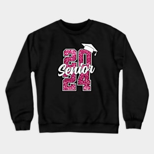 Senior 2024 Girls Class Of 2024 Graduate College High School Crewneck Sweatshirt